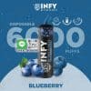 pod ใช้แล้วทิ้ง 6000 คำ กลิ่นบลูเบอร์รี่ (Blueberry) หอมแบบเฉพาะตัว