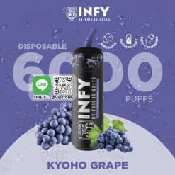 infy 6000 Puff องุ่นเคียวโฮ (Kyoho Grape) หอมเฉพาะตัว ที่ห้ามมองข้าม