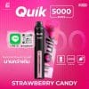 บุหรี่ไฟฟ้าks Quik 5000 Puffs ลูกอมสตรอเบอร์รี่ สายหวานแท้ๆ ต้องลอง