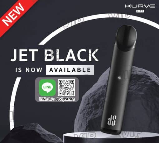 พอต ks Kurve Lite สี ดำ เท่ตั้งแต่หัวจรดเท้า vape แบบเข้มๆต้อง Black