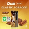 พอตks quik 2000 Puffs ยาสูบคลาสสิก เปลี่ยนผ่านจากบุหรี่มวนเป็นไฟฟ้า