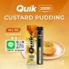 พอต ดูดแล้วทิ้ง Quik 2000 Puffs กลิ่น คัสตาร์ดพุดดิ้ง หอม นุ่ม ทุกคำสูบ