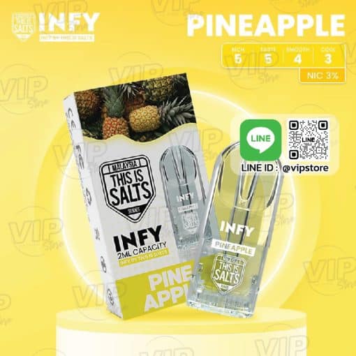 พอต infy Pod กลิ่น สับปะรด สดชื่นสไตล์เมืองร้อน กับผลไม้ Pineapple