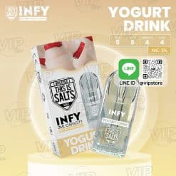 หัว infy Pod กลิ่น โยเกิร์ต สายสุขภาพมีหรือจะพลาด Yogurt Drink