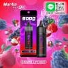 เครื่อง marbo 9000 Puff องุ่นลิ้นจี่ เปรี้ยวหวานลงตัว แท่งเดียว ได้ 2 รส