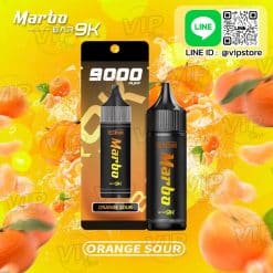 marbo bar 9k กลิ่น ส้มโซดา Orange Sour เปรี้ยวซ่าสะใจ ทุกครั้งที่ vape