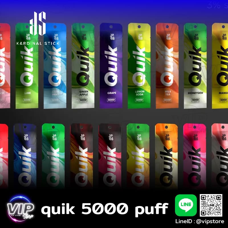 quik 5000 puff พร้อมส่ง บุหรี่ไฟฟ้าใช้แล้วทิ้ง ที่ ร้านขายบุหรี่ไฟฟ้าใกล้ฉัน